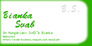 bianka svab business card